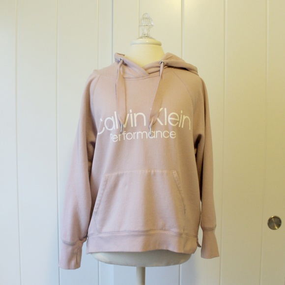 Calvin Klein Tops - Calvin Klein Performance Mauve Dusty Pink Hoodie M